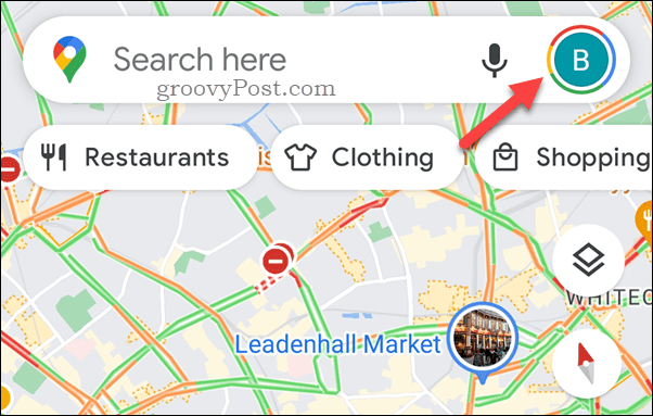 Pieskarieties Google Maps profila ikonai