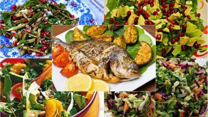 Vienkāršākās salātu receptes, kas lieliski sader ar zivīm! 5 salātu receptes, kas vislabāk atbilst zivīm