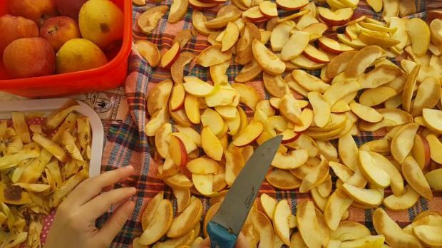 Kā nožūt ābolu