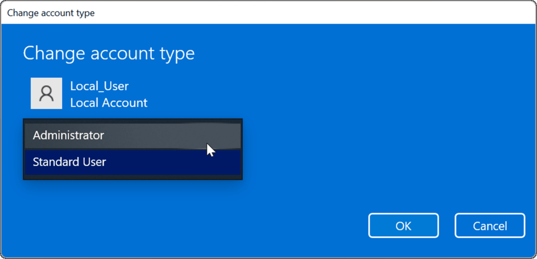  noņemiet Microsoft kontu no Windows 11