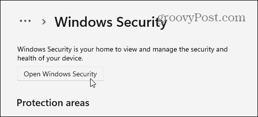 Atveriet Windows drošību