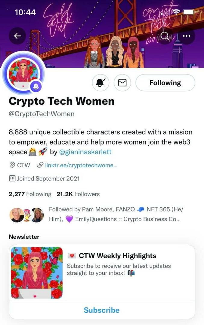 padomi-nft-community-building-nft-community-before-project-launch-twitter-crypto-tech-women-example-1