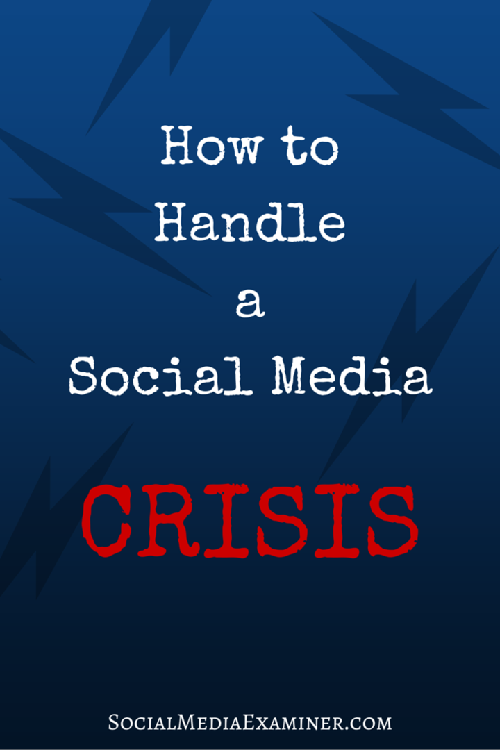 kā rīkoties sociālo mediju krīzē
