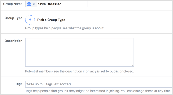 Facebook grupas rediģēšanas iestatījumi
