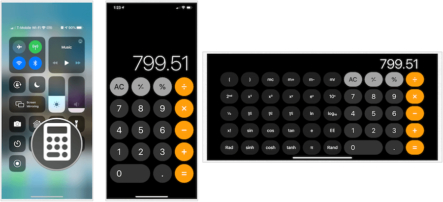 iPhone kalkulatori
