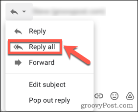 Atbildēt visiem Gmail adresātiem