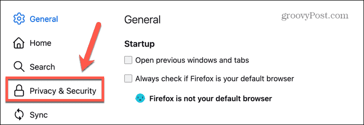 firefox privātuma iestatījumi