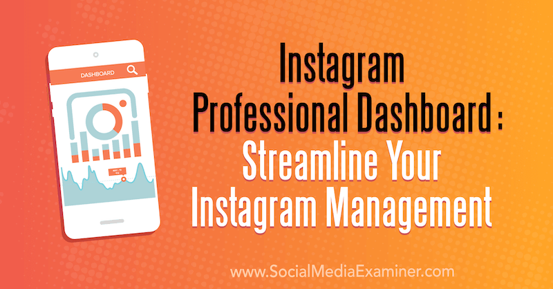 Instagram profesionālais informācijas panelis: racionalizējiet savu Instagram pārvaldību, ko veic Naomi Nakashima vietnē Social Media Examiner.