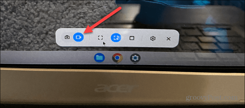 Ekrāna ierakstīšana Chromebook datorā