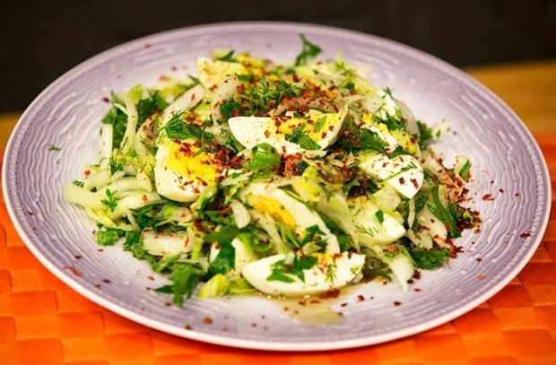 olu salātu recepte
