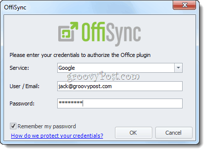OffiSync: sinhronizējiet Google dokumentus ar Office 2010