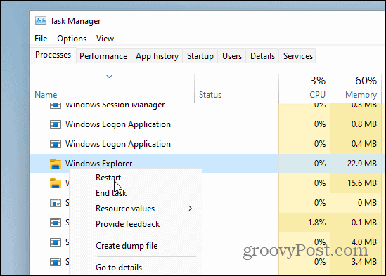 Ātro iestatījumu labojumu novēršana operētājsistēmā Windows 11