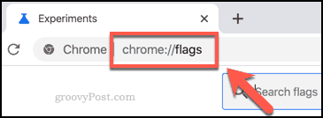 Chrome karodziņu izvēlnei var piekļūt no adreses joslas