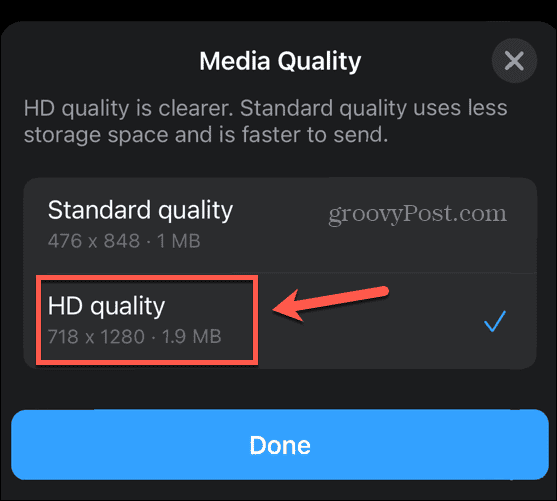whatsapp HD kvalitāte