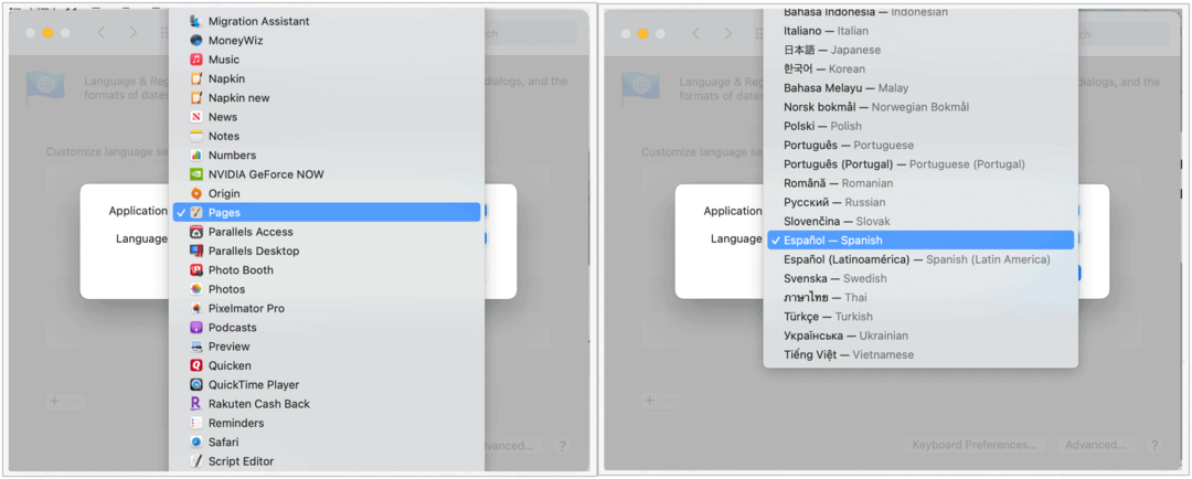 Mainiet Mac noklusējuma valodu pēc lietotnes