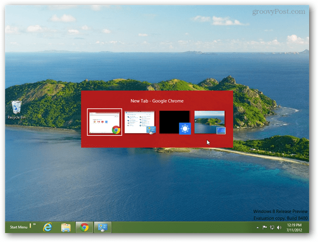 Windows 8 cilnes izvēlne