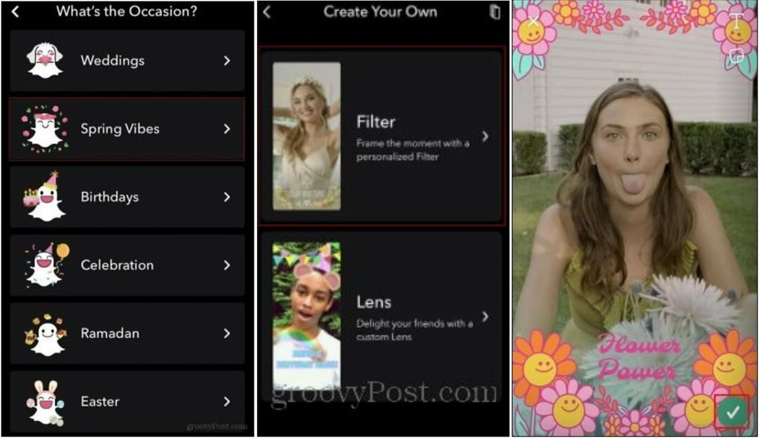 Kā lietot un izveidot pielāgotus Snapchat filtrus