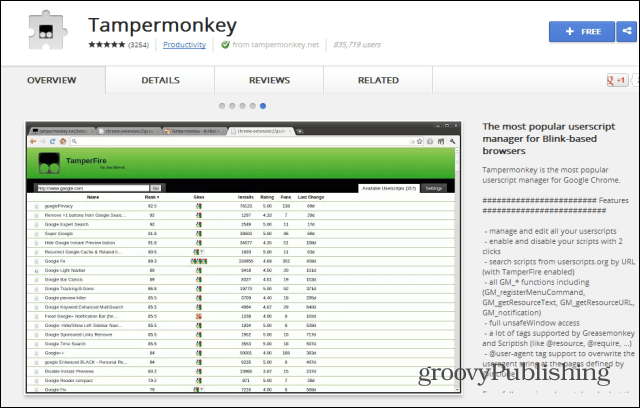 Dropbox koka struktūra Chrome Tampermonkey