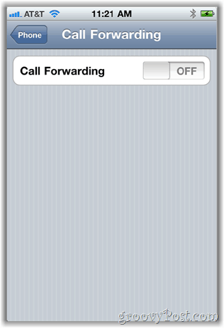 iphone zvanu pāradresācijas iespējas ekrānuzņēmums