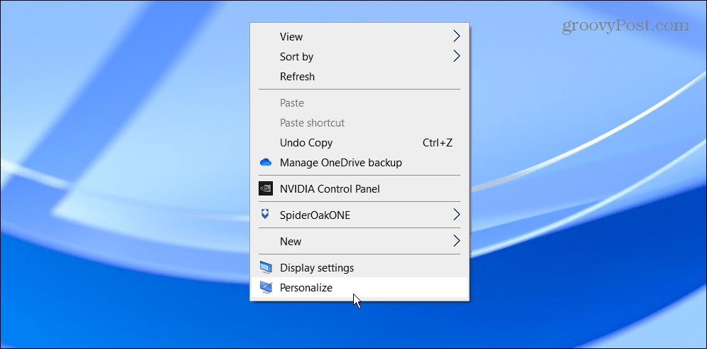 personalizējiet Windows 10