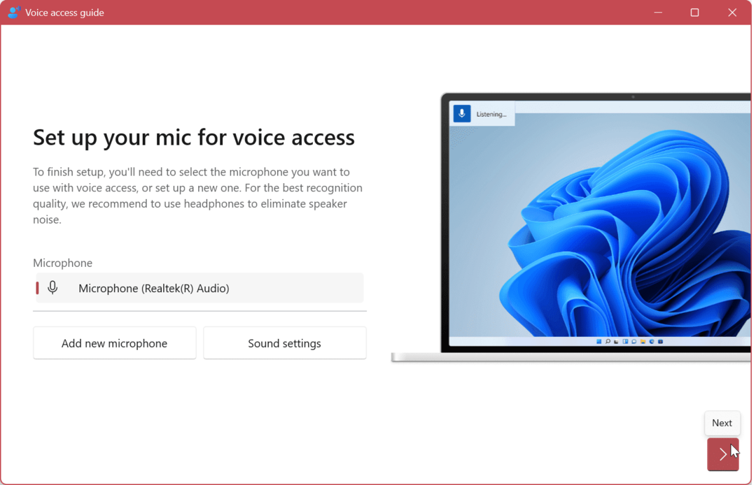Iespējojiet un izmantojiet balss piekļuvi operētājsistēmā Windows 11