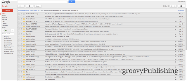 Gmail vecais stils