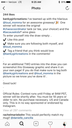 Pārliecinieties, ka jūsu Instagram konkursa noteikumos ir skaidri noteikts, ka Instagram nesponsorē un neapstiprina jūsu konkursu.