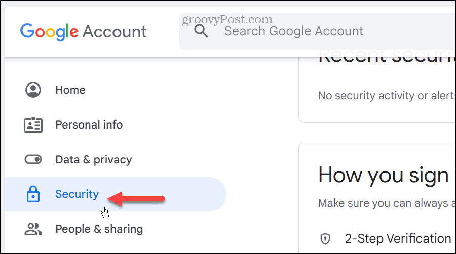 Jūsu Google konta ieejas atslēga