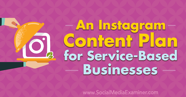 Stevie Dillon vietnē Instagram Media Plan for Service-Based Business on Social Media Examiner