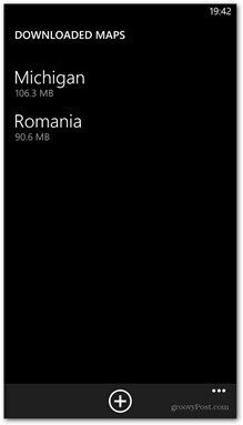 Windows Phone 8 pieejamās kartes