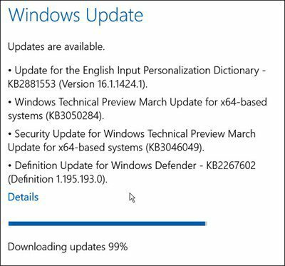 Windows 10 atjauninājumi