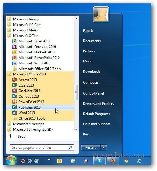 abas versijas Office Startēt Windows 7