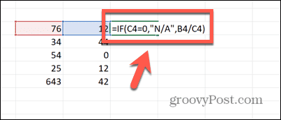 Excel pilna formula