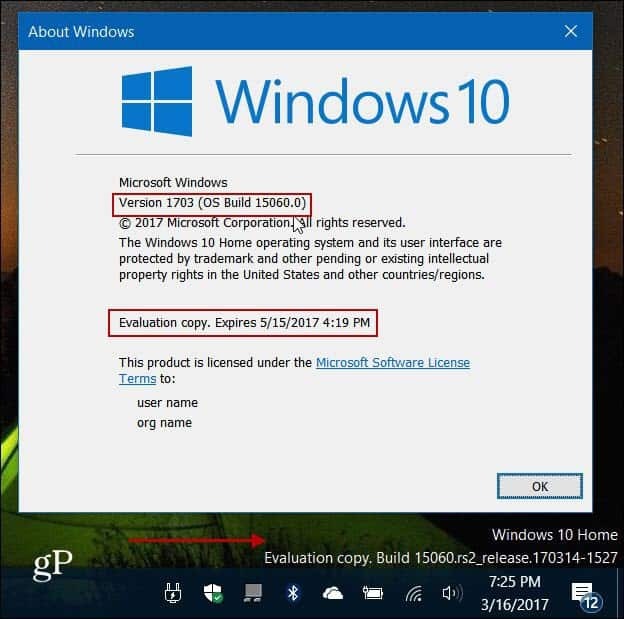 Windows 10 veidotāji atjaunina Insider Build 15060 datoram, kas pieejams tagad