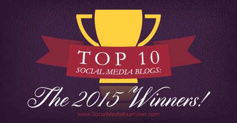 labākie 2015. gada uzvarētāju sociālo mediju emuāri
