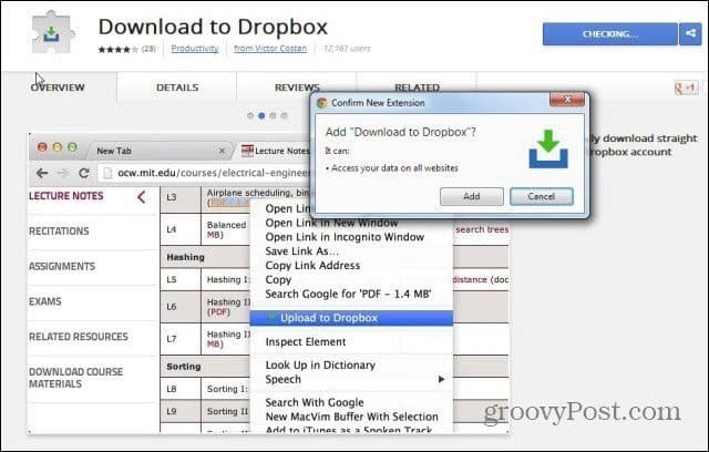 Augšupielādējiet Web failus tieši no Dropbox no Web