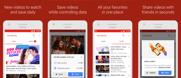 Lietotnes YouTube Go beta versija ir pieejama lejupielādei Google Play veikalā Indijā.