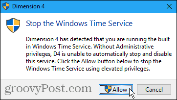 Apturiet Windows laika pakalpojumu