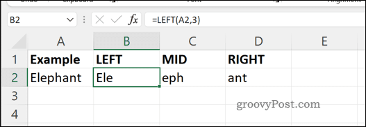 Piemēri VIDĒJĀ LABĀ un KREISĀ formulas programmā Excel