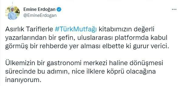 Emine Erdogan turku virtuve ar senām receptēm