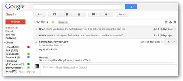 Kā iespējot Gmail līdzīgu sarunu skatu vietnē Thunderbird