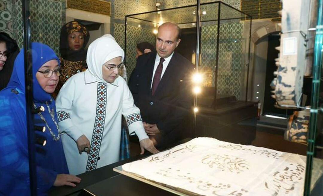 Pirmā lēdija Erdoana kopā ar valstu vadītāju sievām nozīmīgi apmeklēja Topkapi pili