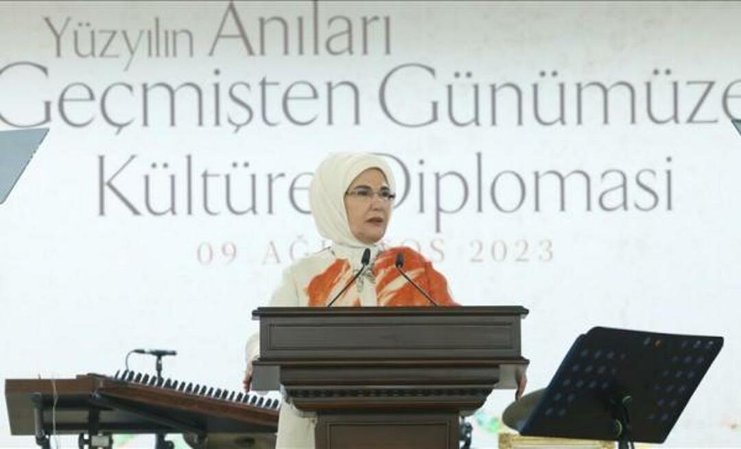 Emine Erdogan pievienojās Kultūras diplomātijas programmai: "Türkiye vienmēr būs uz lauka"