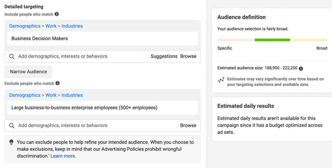 kā-izmantot-target-b2b-segments-on-facebook-or-instagram-ar-ads-manager-exclude-select-audiences-detailed-targeting-example-10