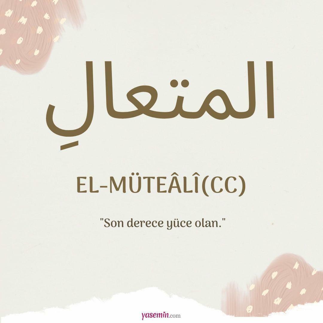 Ko nozīmē al-Mutaali (c.c)? Kādi ir al-Mutaali (c.c) tikumi?