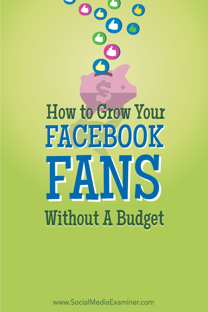 kā izaudzēt facebook fanus bez budžeta