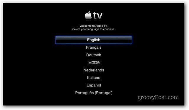 Iestatiet Apple TV