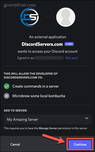 discord serveris turpināt