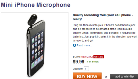 mini iphone mikrofons