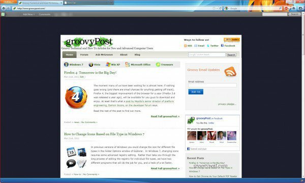 Firefox 4 jauns lietotāja interfeiss un ātrums